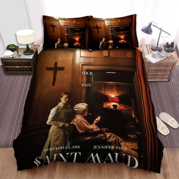 Saint Maud (2019) Never Wasste Your Pain Movie Poster Duvet Cover Bedroom Sets Comfortable Bedding Sets