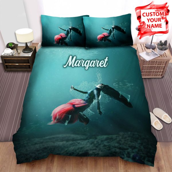 Personalized Trapped Mermaid Slowly Dying Artwork Duvet Cover Bedroom Sets Comfortable Bedding Sets