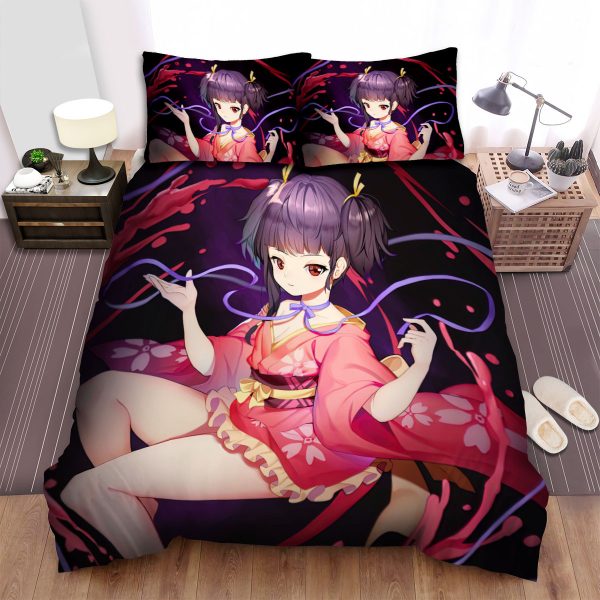 Kabaneri Of The Iron Fortress Mumei In Kimono Digital Art Duvet Cover Bedroom Sets Comfortable Bedding Sets