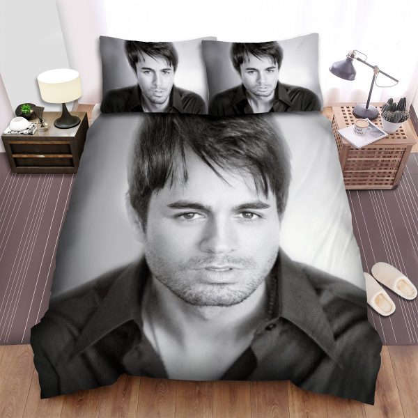 Black And White Enrique Iglesias Duvet Cover Bedroom Sets Comfortable Bedding Sets