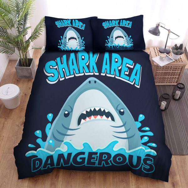 The Wild Animal - The Shark Area Art Duvet Cover Bedroom Sets Comfortable Bedding Sets