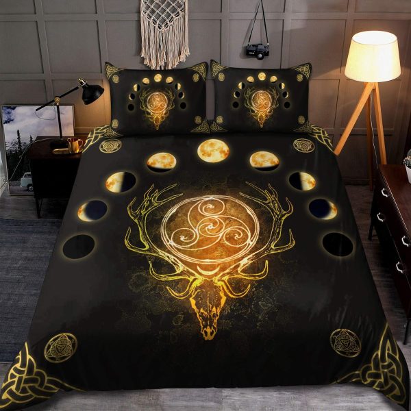 Deer Wicca All Over Printed Duvet Cover Bedroom Sets Comfortable Bedding Sets
