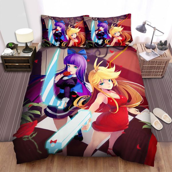 Panty & Stocking With Garterbelt The Anarchy Sisters Artwork Duvet Cover Bedroom Sets Comfortable Bedding Sets