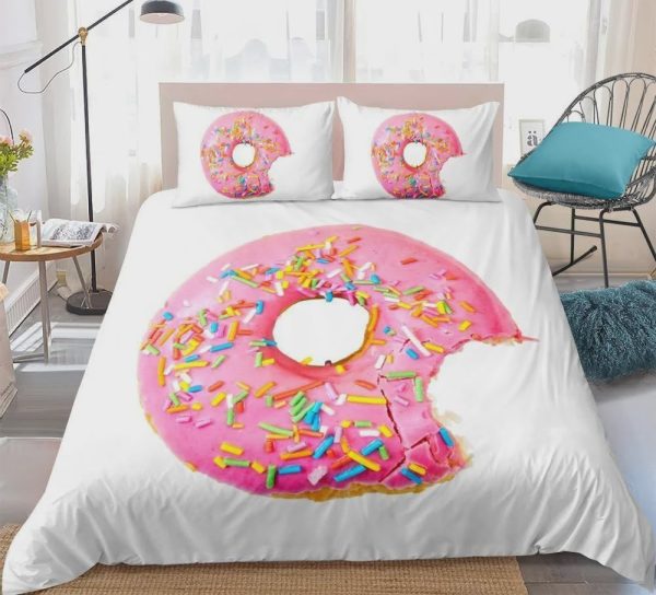 Giant Pink Donut Duvet Cover Bedroom Sets Comfortable Bedding Sets