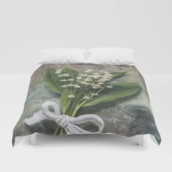 Beautiful Lily Of The Valley Duvet Cover Bedroom Sets Comfortable Bedding Sets