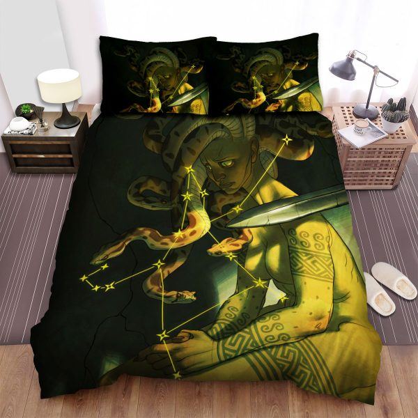 Perseus Constellation Medusa Duvet Cover Bedroom Sets Comfortable Bedding Sets