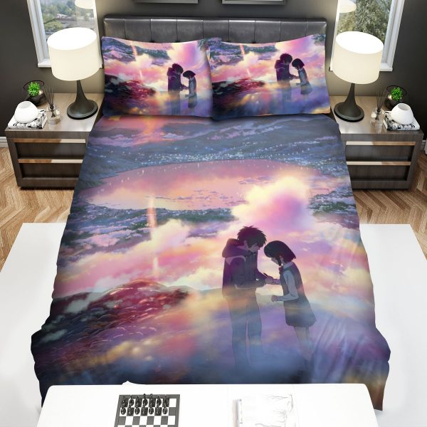 Your Name Kimi No Na Wa Beautiful Sunset Sky Duvet Cover Bedroom Sets Comfortable Bedding Sets