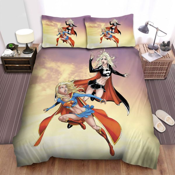 Supergirl Movie Art 4 Duvet Cover Bedroom Sets Comfortable Bedding Sets