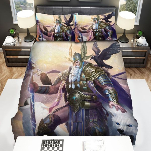 Odin Norse God Fantasy Art Duvet Cover Bedroom Sets Comfortable Bedding Sets