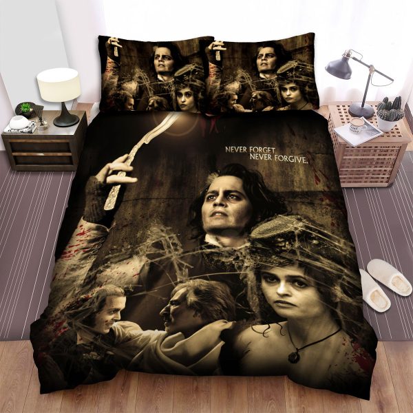 Sweeney Todd (2007) Movie Poster Ver 3 Duvet Cover Bedroom Sets Comfortable Bedding Sets