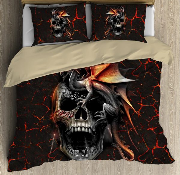 3d Love Dragon Skull Qb06162003 Duvet Cover Bedroom Sets Comfortable Bedding Sets