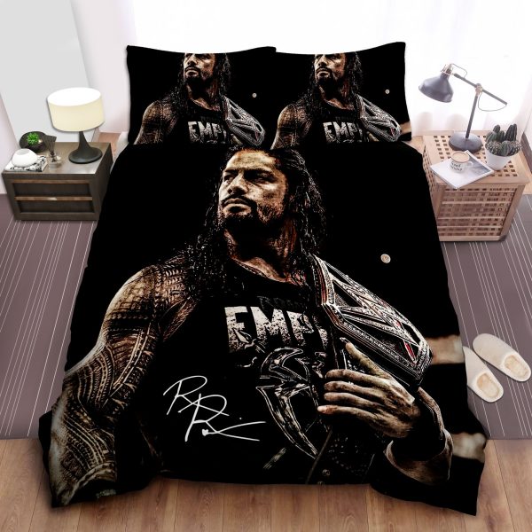 Roman Reigns Roman Empire Photograph Duvet Cover Bedroom Sets Comfortable Bedding Sets