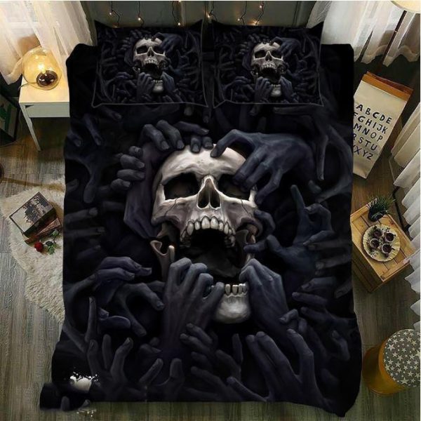 Evil Hand Skull Duvet Cover Bedroom Sets Comfortable Bedding Sets