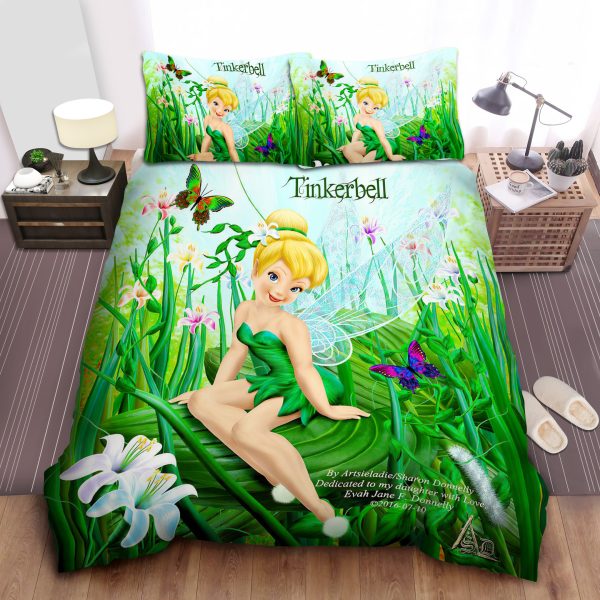 Tinkerbell & Butterflies Duvet Cover Bedroom Sets Comfortable Bedding Sets