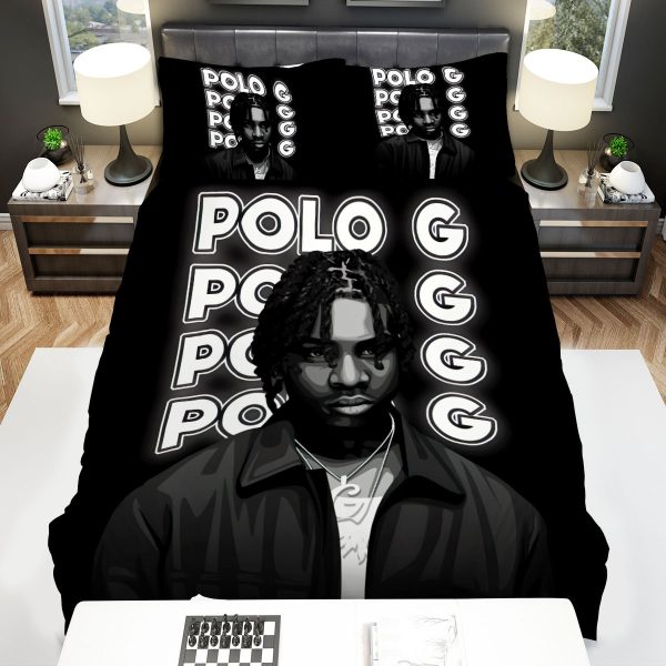 Polo G Black & White Art Duvet Cover Bedroom Sets Comfortable Bedding Sets