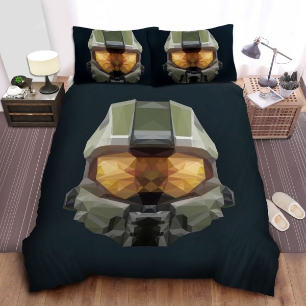 Halo Infinite Helmet Duvet Cover Bedroom Sets Comfortable Bedding Sets