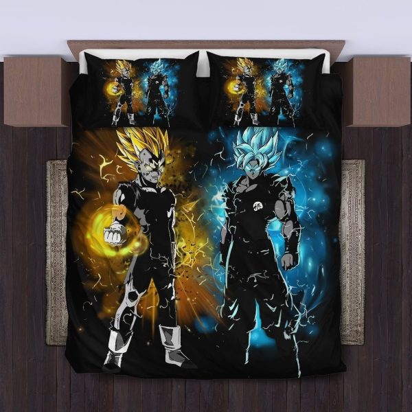 Goku And Vegeta Of Dragon Ball Duvet Cover Bedroom Sets Comfortable Bedding Sets