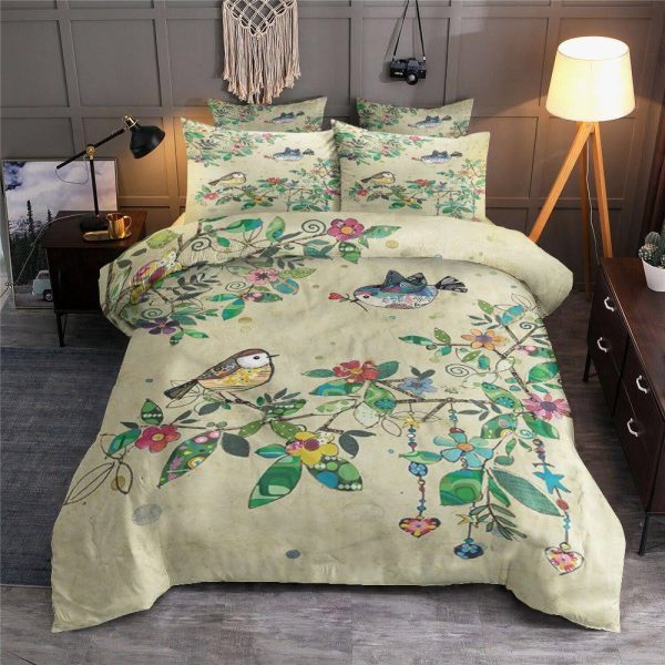 Bird Couple In Spring Duvet Cover Bedroom Sets Comfortable Bedding Sets