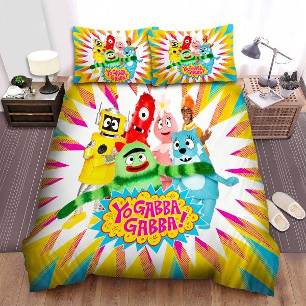 Yo Gabba Gabba! Hello Friends! Duvet Cover Bedroom Sets Comfortable Bedding Sets