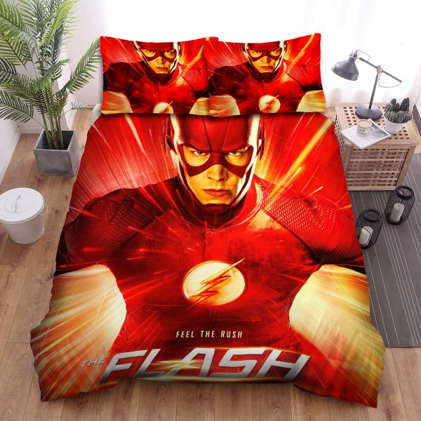The Flash (2014) Feel The Rush Duvet Cover Bedroom Sets Comfortable Bedding Sets