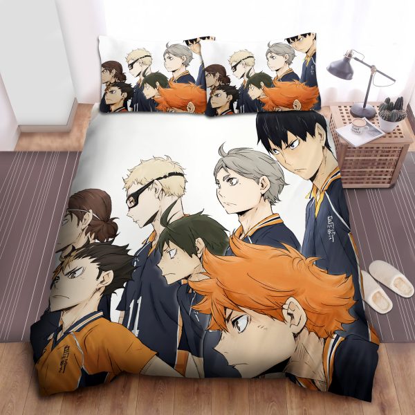 Haikyu! Karasuno High Boys Volleyball Team Ready For The Match Duvet Cover Bedroom Sets Comfortable Bedding Sets
