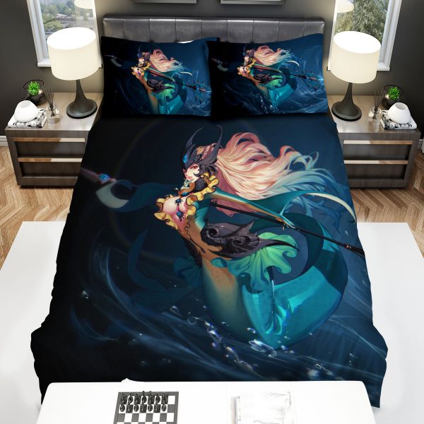 League Of Legends The Tidecaller Nami Digital Illustration Duvet Cover Bedroom Sets Comfortable Bedding Sets
