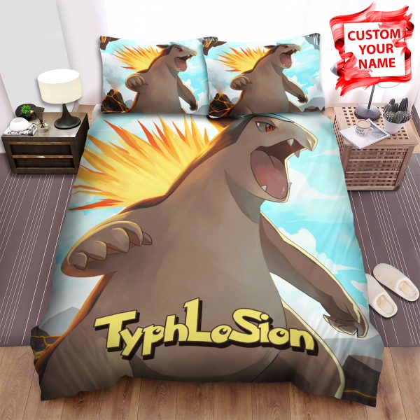 Typhlosion Fire PokÃ©mon Duvet Cover Bedroom Sets Comfortable Bedding Sets