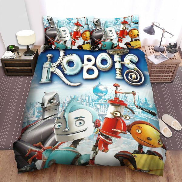 Robots Movie Poster 3 Duvet Cover Bedroom Sets Comfortable Bedding Sets