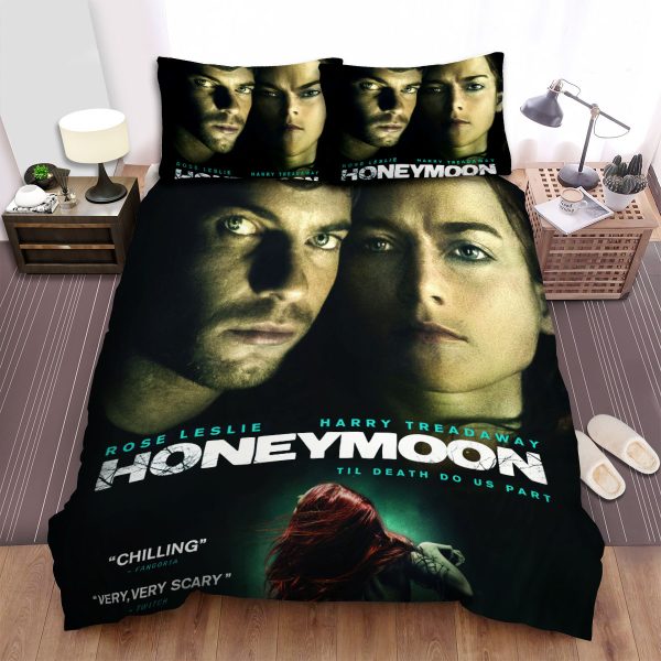 Honeymoon (2014) The Death Do Us Part Movie Poster Duvet Cover Bedroom Sets Comfortable Bedding Sets