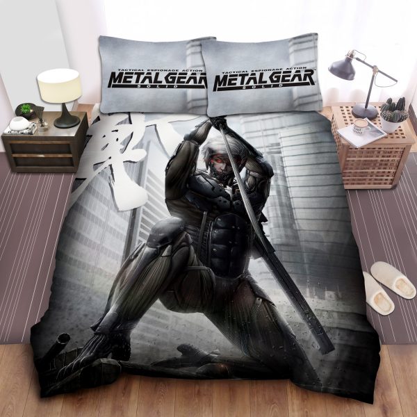 Metal Gear Raiden & Instruments Duvet Cover Bedroom Sets Comfortable Bedding Sets