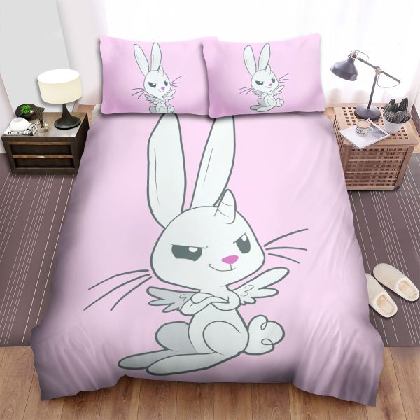 The Cute Animal - The Devil White Rabbit Duvet Cover Bedroom Sets Comfortable Bedding Sets