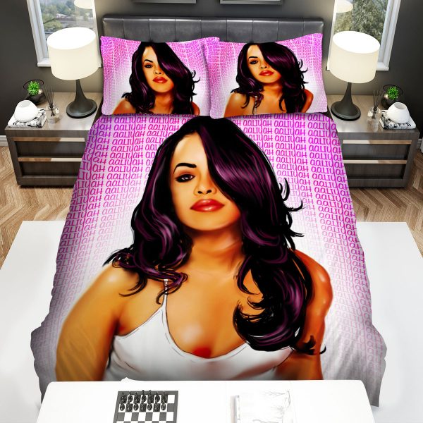 Aaliyah Singer Fan Art Design Duvet Cover Bedroom Sets Comfortable Bedding Sets