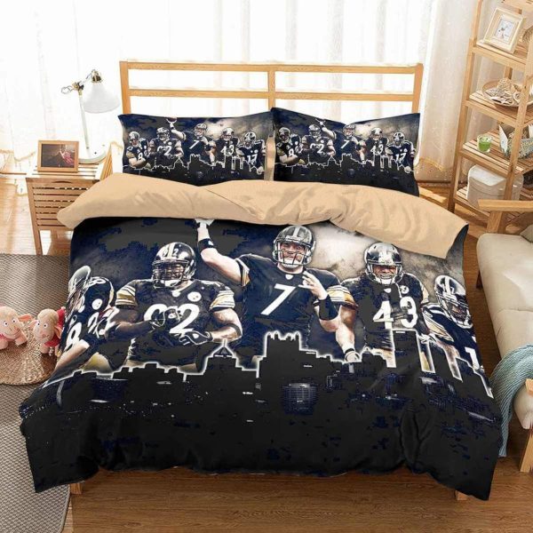 Pittsburgh Steelers #235 Customized 3D Bedding Set - Includes Duvet Cover & Pillowcases