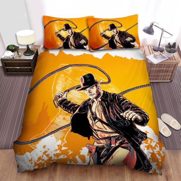 Indiana Jones And The Last Crusade Orange Cowboy Bedspread, Duvet Cover, Bedding Sets