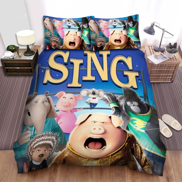 Sing 2 Movie Poster 3 Duvet Cover Bedroom Sets Comfortable Bedding Sets
