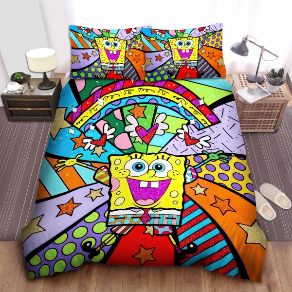 Spongebob Squarepants Bedding Sets: Pink Tie Duvet Cover, Comforter & Bed Sheets