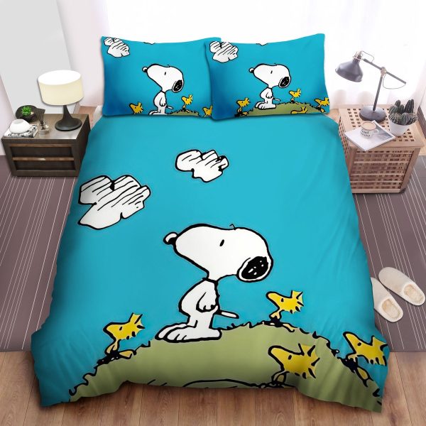 Snoopy & Woodstock Peanuts: Comforter, Duvet Cover, Bed Sheets Bedding Sets