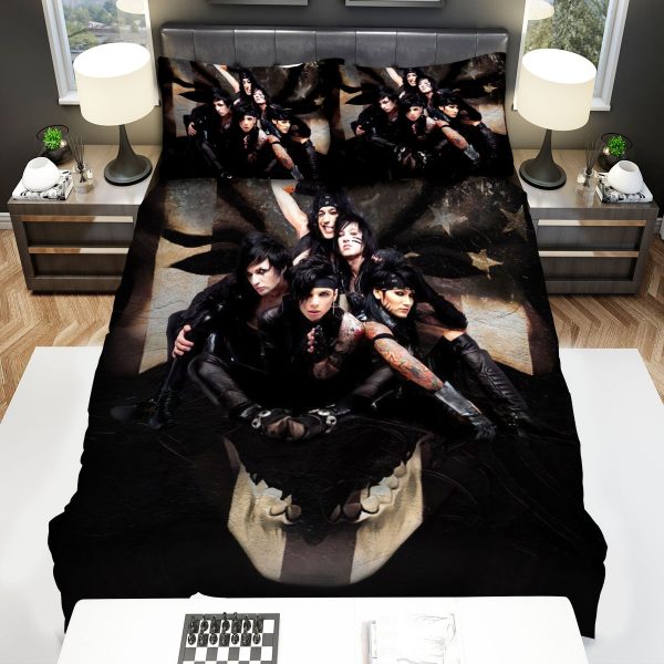 Black Veil Brides Music Group Bedding Set: Duvet Cover, Sheets, Comforter