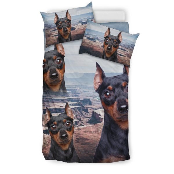 Cute Miniature Pinscher Duvet Cover Bedroom Sets Comfortable Bedding Sets