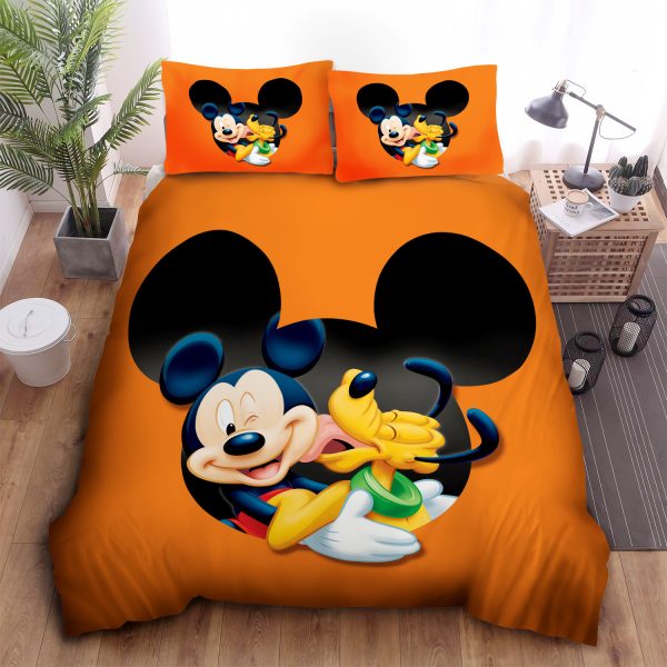 Pluto Dog Mickey Mouse Duvet Cover Bedroom Sets Comfortable Bedding Sets
