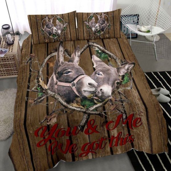Donkey Couple You And Me We Got This Duvet Cover Bedroom Sets Comfortable Bedding Sets