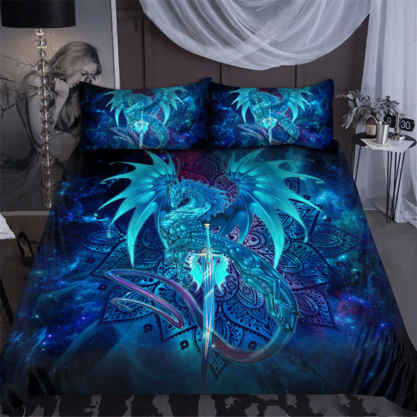 Dragon Galaxy Mandala Art 3d Duvet Cover Bedroom Sets Comfortable Bedding Sets