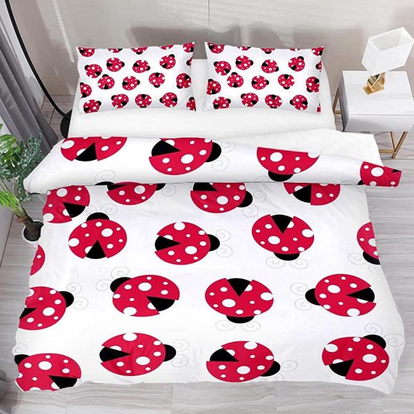 Ladybug Patterns Duvet Cover Bedroom Sets Comfortable Bedding Sets