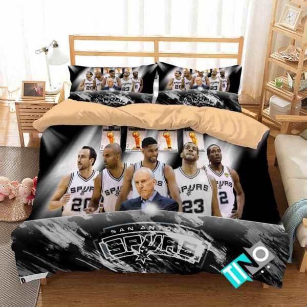 Nba San Antonio Spurs 2 Logo 3ds N Dup Duvet Cover Bedroom Sets Comfortable Bedding Sets
