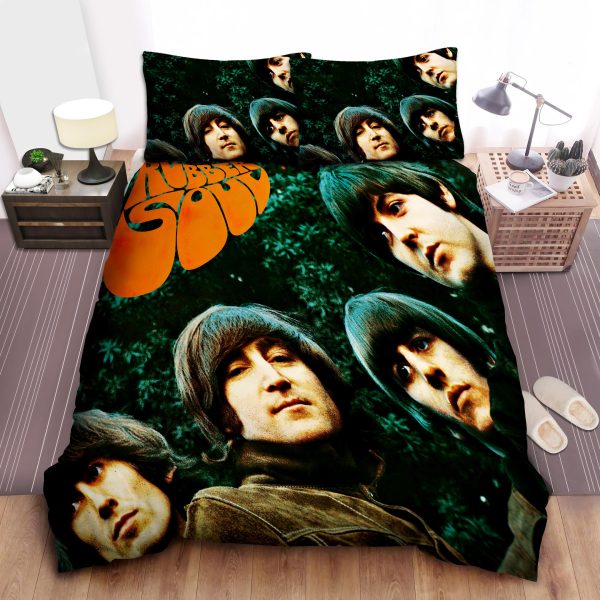 Beatles Rubber Soul Album Cover: Comforter, Duvet, Bed Sheet Bedding Sets