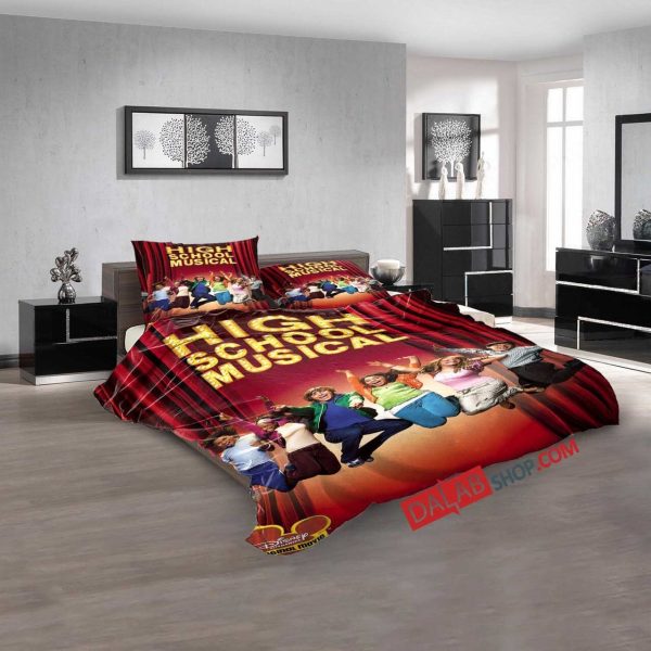 Movies High School Musical (2006) D 3d Duvet Cover Bedroom Sets Comfortable Bedding Sets