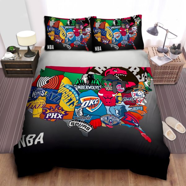 Basketball Logo Basketball Duvet Cover Bedroom Sets Comfortable Bedding Sets