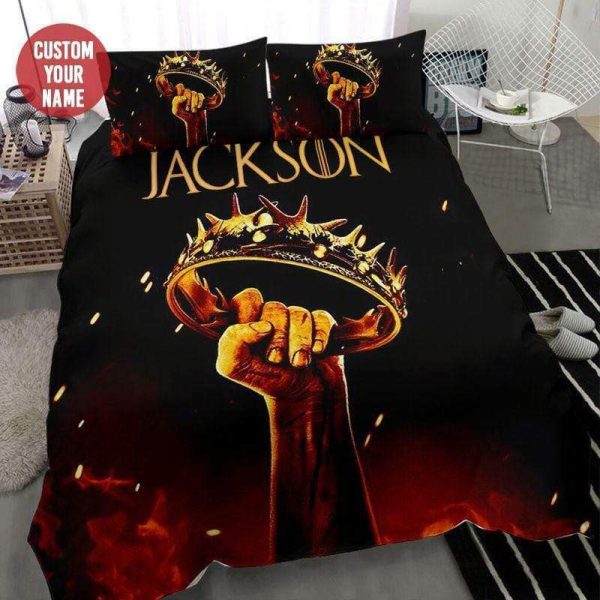 Jesus Christ Crown Custom Personalized Names Gifts Duvet Cover Bedroom Sets Comfortable Bedding Sets