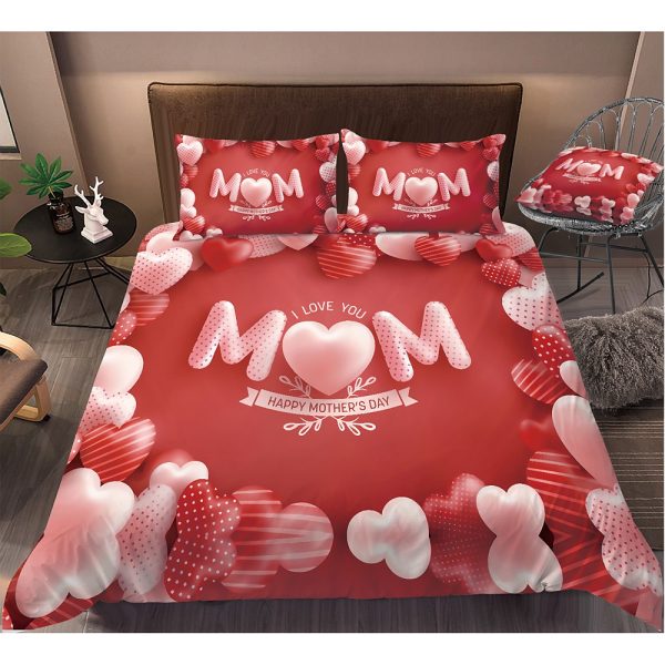 Mom I Love You Happy Mother's Day For Mom Duvet Cover Bedroom Sets Comfortable Bedding Sets