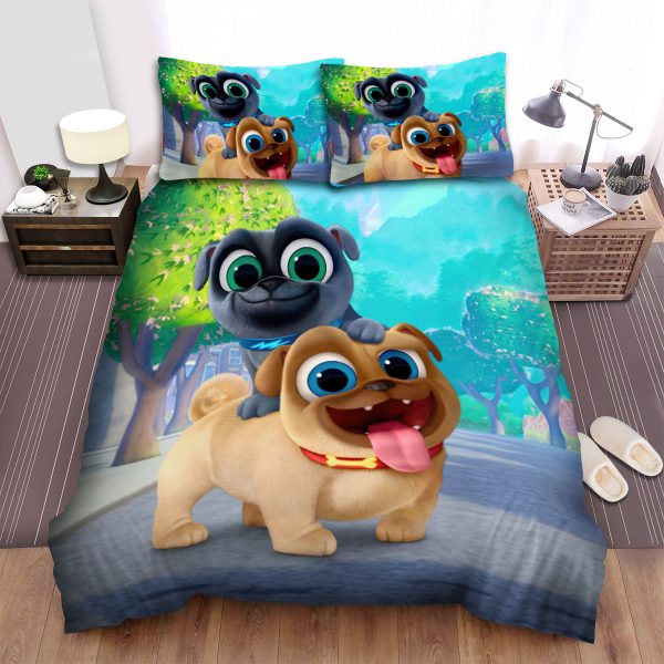 Puppy Dog Pals Poster Bedding Sets: Duvet Cover, Bed Sheets Spread